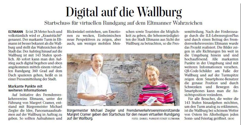 SS Wallburg Panoramatour Tourismus Zeitung